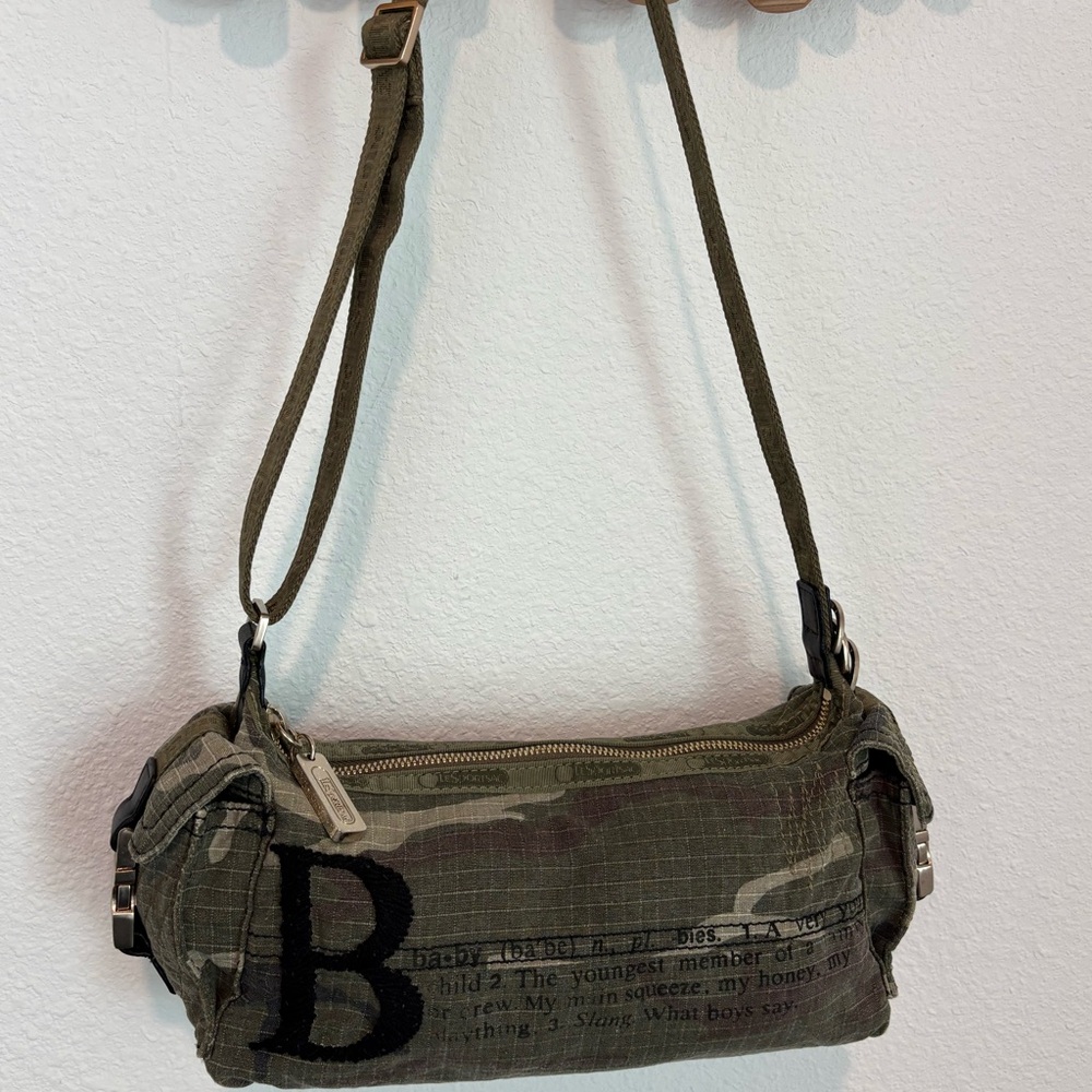 L.A.M.B. Collab Gwen Stefani X LeSportsac Camo Mini Bag with Side Pocket